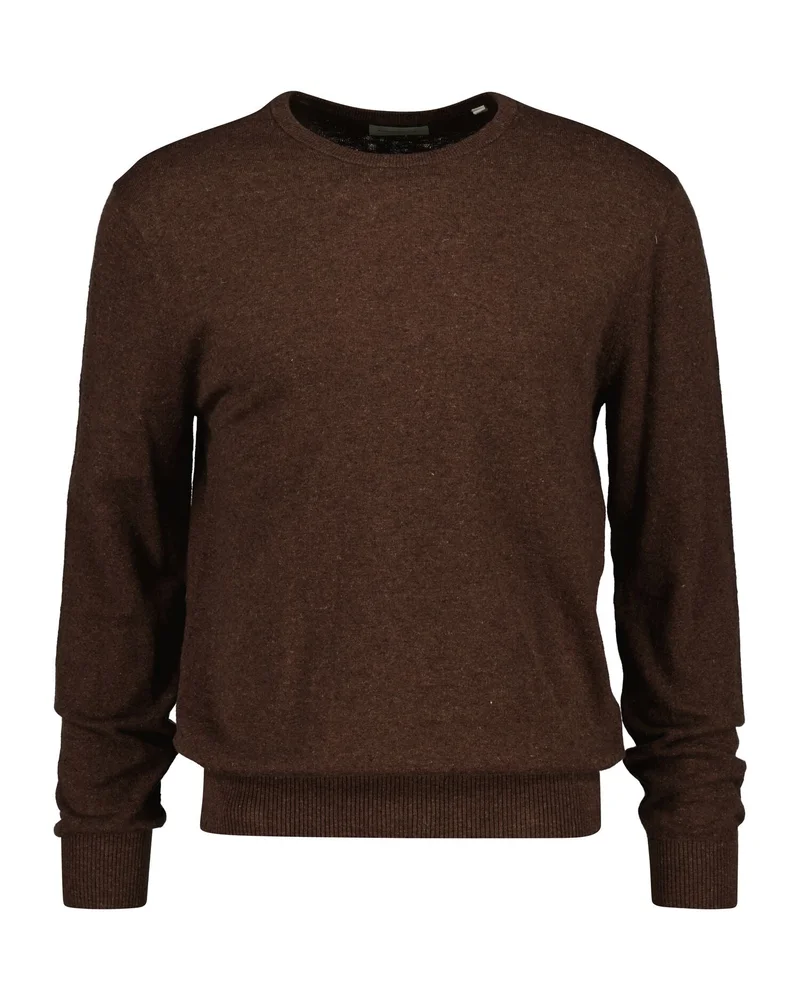 غانت قطن كتان بياقة مستديرة